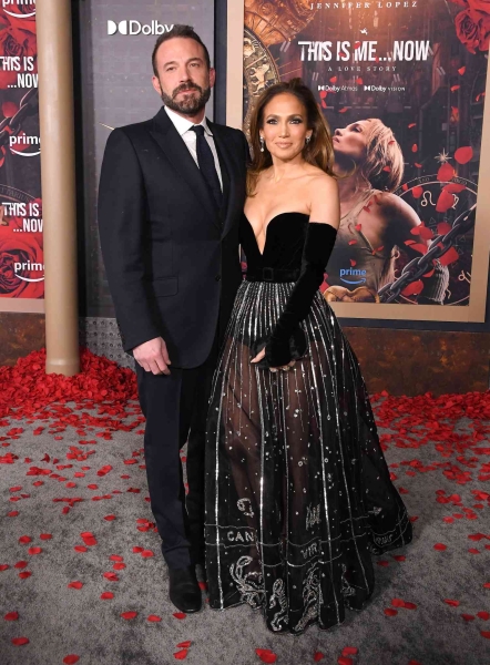 Jennifer Lopez's latest Instagram post shows her wearing a sheer Dior gown with a super-high leg slit. See the full look, here.