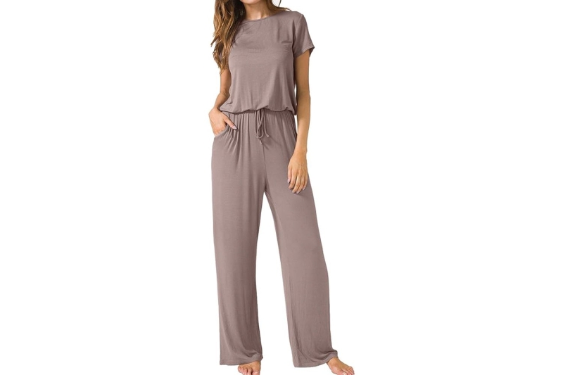 Thousands of Amazon shoppers are rating Lainab’s Short-Sleeve Wide-Legs Jumpsuit five stars because it's flattering and fashionable, and it feels like they’re wearing pajamas. Shop it starting at $26 on Amazon.