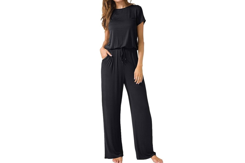 Thousands of Amazon shoppers are rating Lainab’s Short-Sleeve Wide-Legs Jumpsuit five stars because it's flattering and fashionable, and it feels like they’re wearing pajamas. Shop it starting at $26 on Amazon.