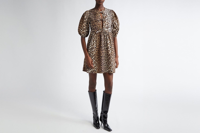 Leopard print is one of the biggest trends for fall 2024. Shop leopard print sweaters, skirts, shoes, and bags inspired by Katie Holmes, Hailey Bieber, and Rihanna.