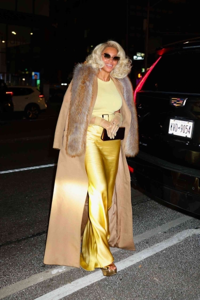 Beyoncé wore a butter yellow satin gown from Sergio Hudson's SS25 Ready to Wear collection to Glamour's Women of the Year 2024 event.