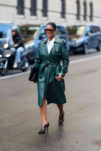 Edgy, practical, and easy to style, the leather trench coat is a fashion staple like no other. Before you style your own, here are 10 ideas to wear your leather trench coat this season.