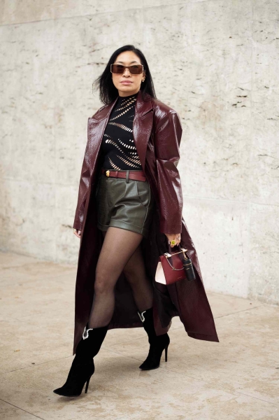 Edgy, practical, and easy to style, the leather trench coat is a fashion staple like no other. Before you style your own, here are 10 ideas to wear your leather trench coat this season.