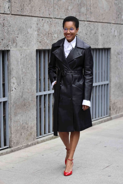 Edgy, practical, and easy to style, the leather trench coat is a fashion staple like no other. Before you style your own, here are 10 ideas to wear your leather trench coat this season.