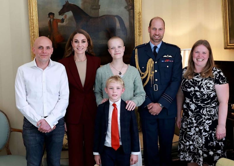 Kate Middleton potentially re-wore a burgundy suit during her first appearance since she finished chemotherapy. See the look, here.