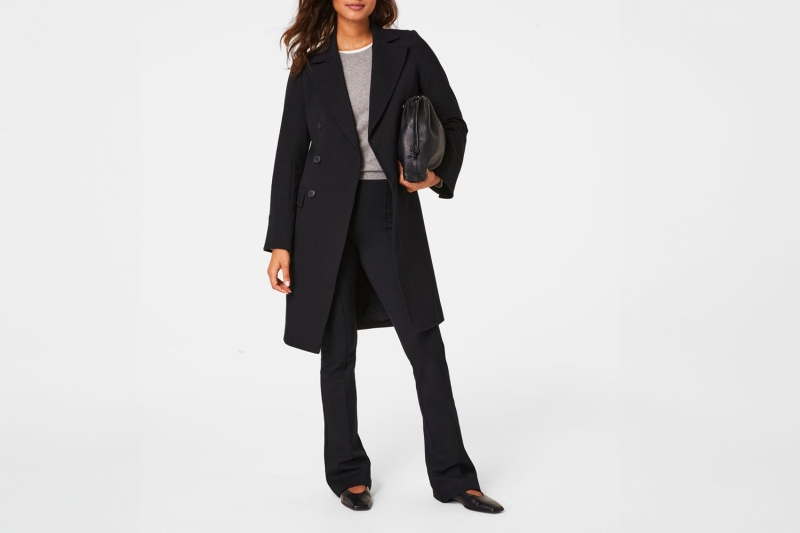 Oprah’s favorite brand Spanx released a new outerwear collection that features a reversible suede jacket, a vest with a genius detail, a classic black coat, and more fall and winter wardrobe staples.