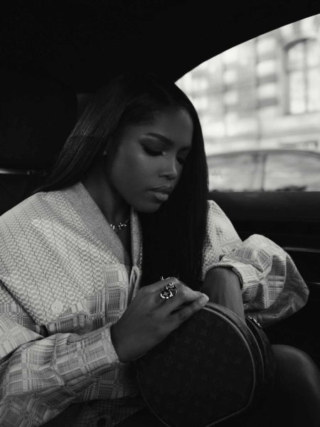 Ryan Destiny attended Louis Vuitton's Spring/Summer 2025 show at Paris Fashion Week on October 1, 2024. See here for exclusive details on her preppy-chic look and smokey glam.