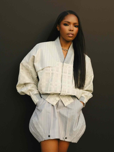 Ryan Destiny attended Louis Vuitton's Spring/Summer 2025 show at Paris Fashion Week on October 1, 2024. See here for exclusive details on her preppy-chic look and smokey glam.