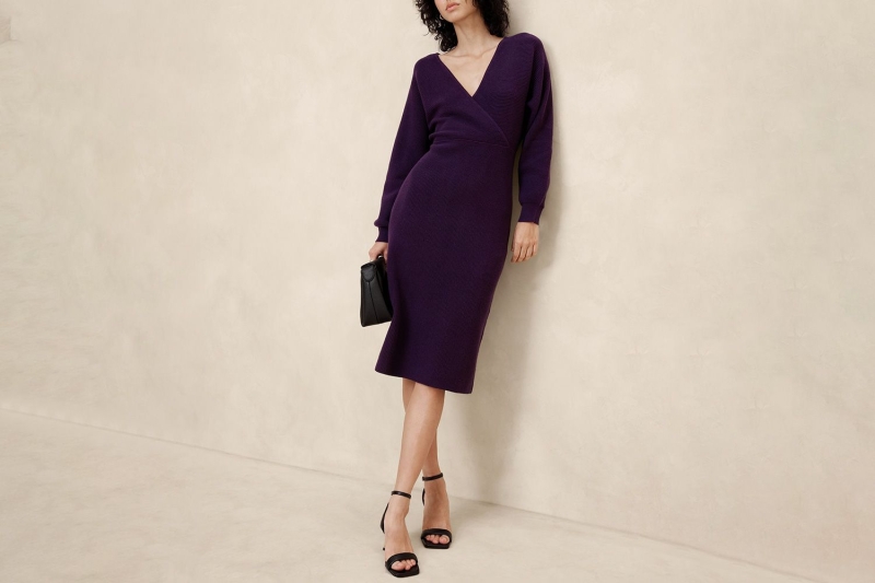 These on-sale Banana Republic Factory sweater dresses are up to 70% off. Shop holiday-ready pieces like off-the-shoulder styles, mock neck dresses, minis, and more in festive colors starting at $36.