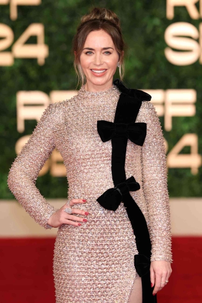 Emily Blunt attended the 2024 Red Sea International Film Festival in Saudi Arabia wearing a dress that looked like an elegantly-wrapped Christmas gift. See her full outfit, here.