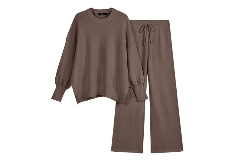 Cozy loungewear sets are on sale at Amazon for up to 44 percent off. Shop the 10 best matching lounge set deals, including duos with crewneck sweaters, mock-neck pullovers, and cardigans, as well as wide-leg pants and joggers, starting at just $33.