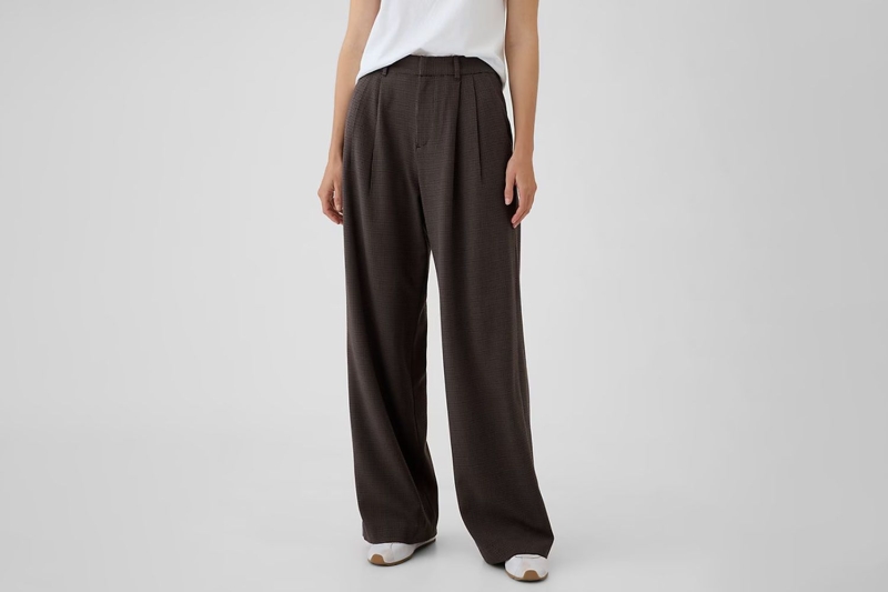 Glenn Close wore wide-leg trousers on The Drew Barrymore Show. Oversized trousers have been worn by Elle Fanning, Ayo Edebiri, Katie Holmes, and Demi Moore. Shop the comfy-chic trend starting at $35.