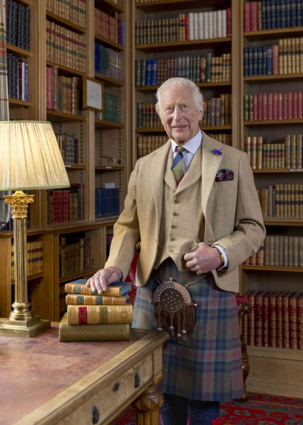 King Charles wore a kilt in a new photo released by Buckingham Palace in honor of Burns Night, the annual celebration of Scotland's national poet Robert Burns. See his skirted look, here.