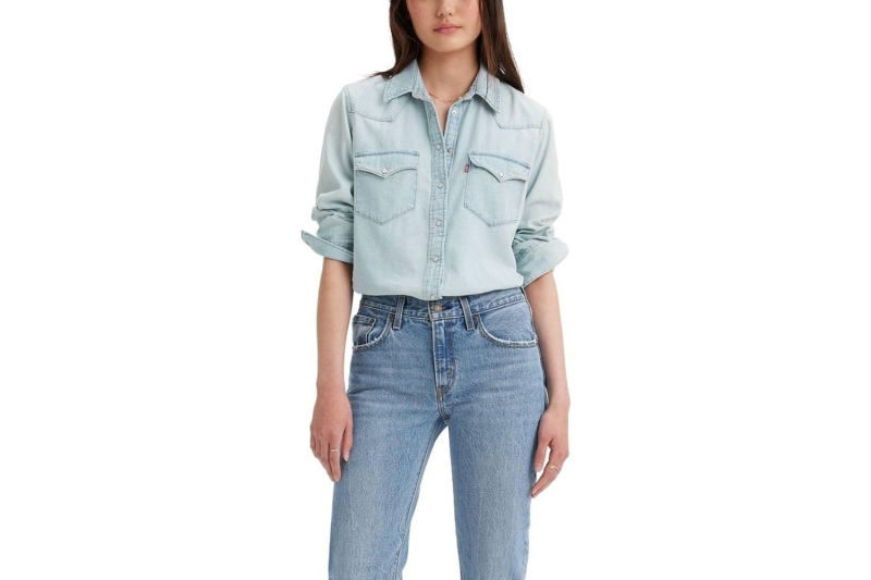 Meghan Markle wore several versions of a classic denim button-down shirt in her upcoming Netflix show, proving that the closet staple is both practical and polished. Shop seven lookalikes of her denim blouse, starting at $29.