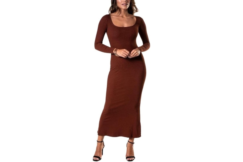 Shapewear-lined dresses are my favorite body-contouring secret. Shop seven styles I’m buying from Popilush and HeyShape at Amazon.