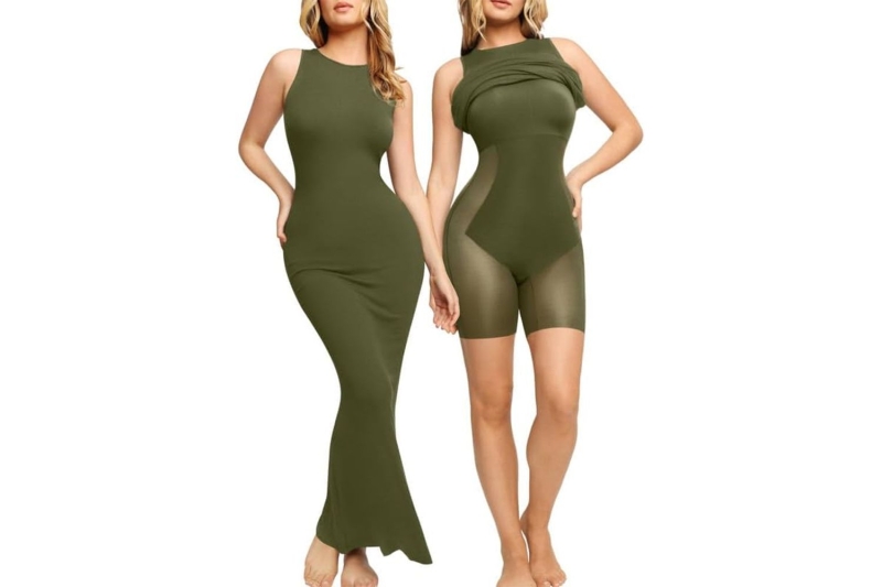 Shapewear-lined dresses are my favorite body-contouring secret. Shop seven styles I’m buying from Popilush and HeyShape at Amazon.