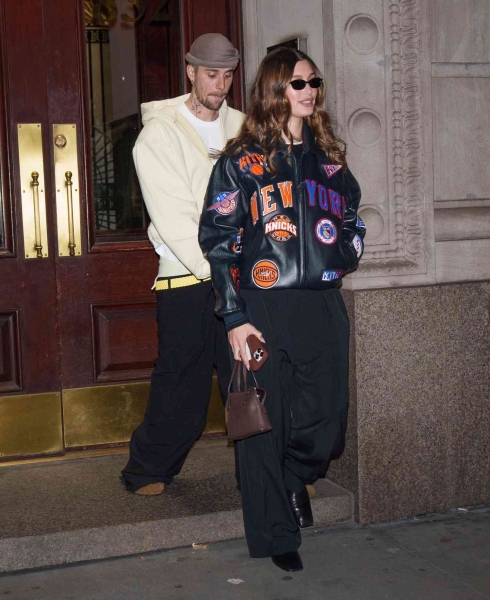 After welcoming their first son, Jack Blues Bieber, last fall, Hailey and Justin Bieber stepped out in New York City for a rare date night in coordinating looks.