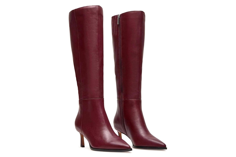 Celebrities like Sarah Jessica Parker, Jennifer Lopez, and Taylor Swift have all recently worn knee-high boots. An InStyle writer found several similar pairs of tall boots with pointed-toes, stiletto heels, and slouchy silhouettes, starting at $40 on Amazon.