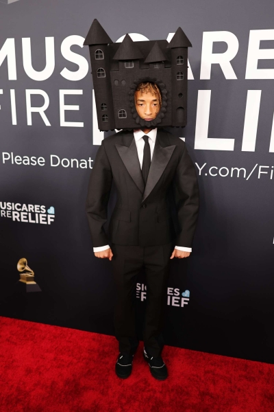 Jada Pinkett Smith shared her reaction to son Jaden Smith wearing a castle hat at the 2025 Grammy Awards. See her reaction here.