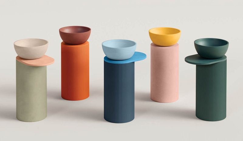 Elevate Color-Blocking With Kast's Pedestal Sinks