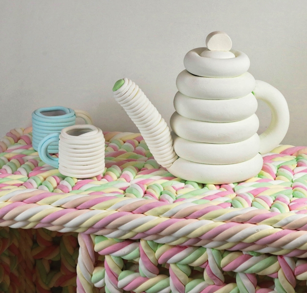 Simone Post Crafts A Sugary-Sweet Installation